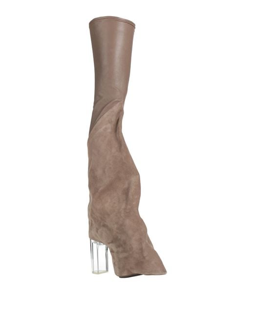 Rick Owens Brown Boot Leather for men