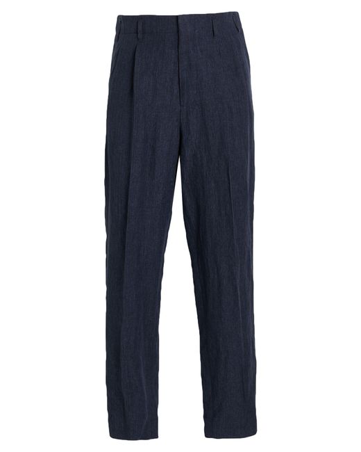Brunello Cucinelli Blue Pants Linen for men
