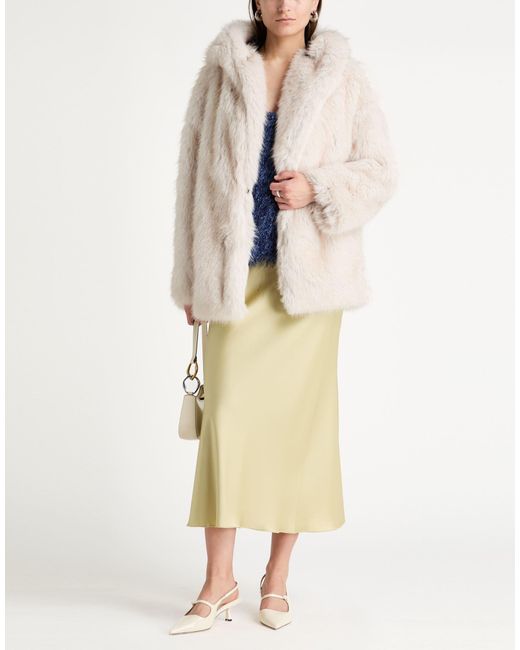 Twinset Natural Shearling & Teddy