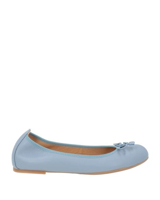 Unisa Blue Ballet Flats Leather