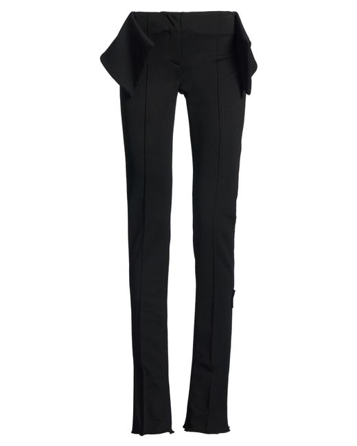 Off-White c/o Virgil Abloh Black Pants Viscose, Polyamide, Elastane