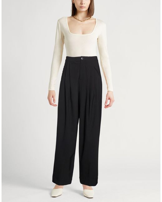 Roberto Collina Black Pants Merino Wool, Elastane