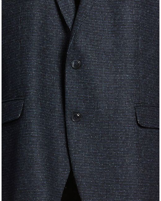 DIGEL Blue Blazer Virgin Wool, Polyamide, Silk, Polyester, Elastane for men