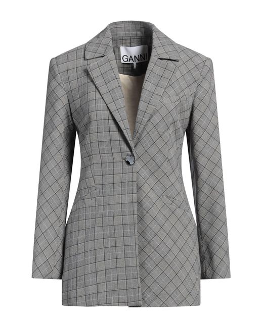 Ganni Gray Blazer