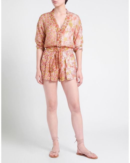 Poupette Pink Playsuit Silk, Viscose