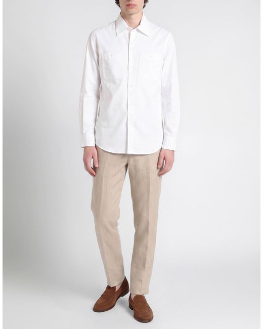 Brunello Cucinelli White Shirt Cotton for men