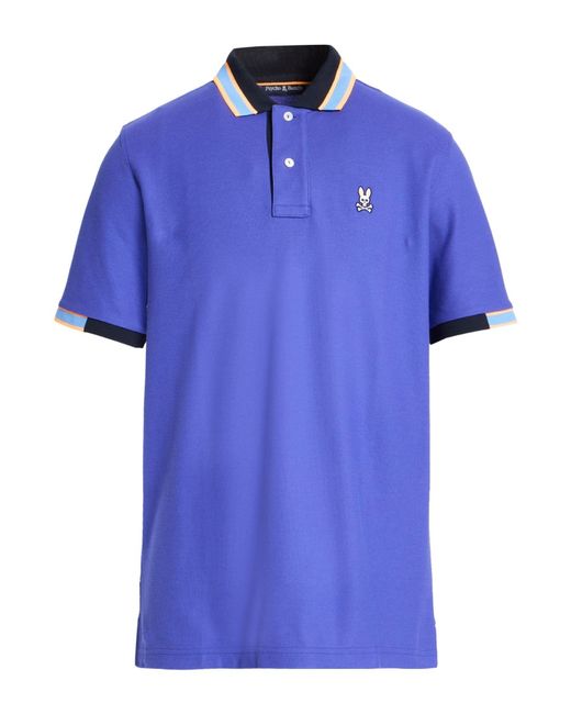 Psycho Bunny Blue Polo Shirts for men