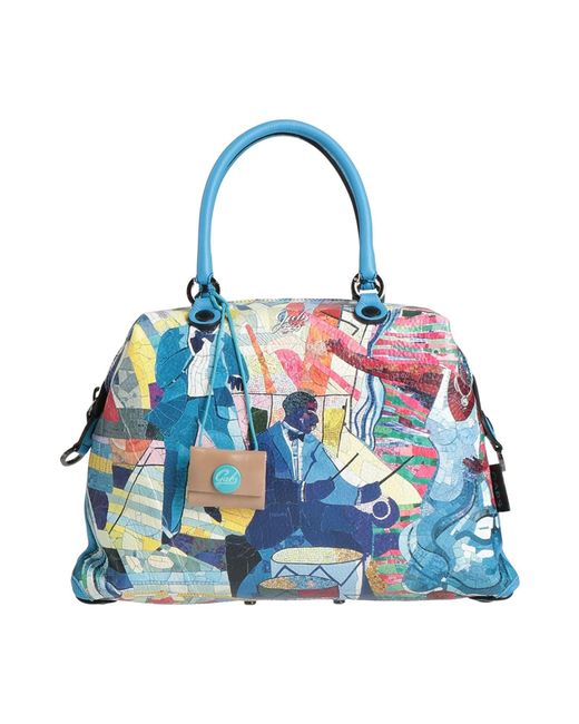 Gabs Blue Handbag Calfskin