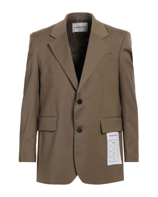 Amaranto Brown Blazer for men