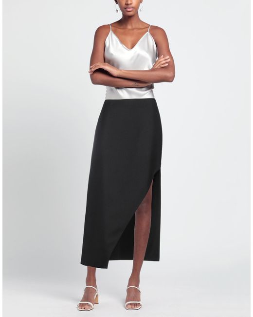 McQueen Black Midi Skirt