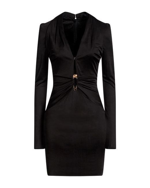 Versace Black Mini Dress Viscose