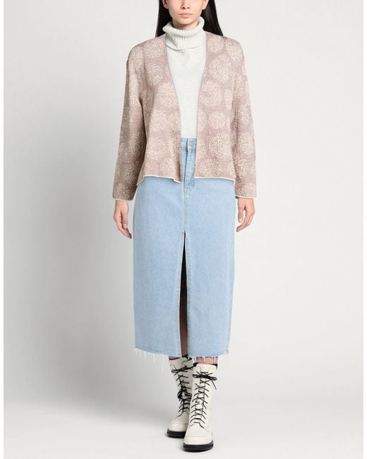 ALESSIA SANTI Pink Cardigan Cotton, Viscose, Polyester