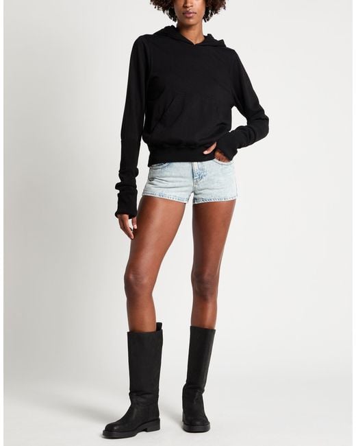 Rick Owens Black Sweatshirt Cotton