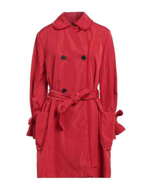 Emporio Armani Red Overcoat & Trench Coat