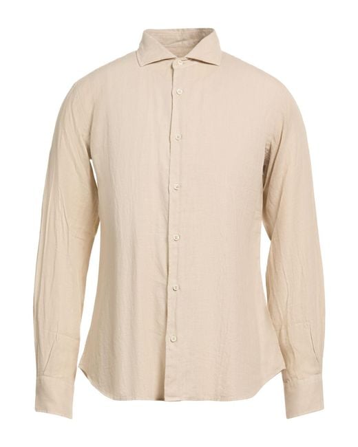 Fedeli Natural Shirt Linen for men