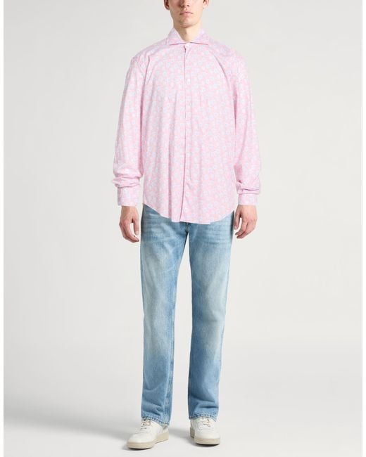 Camisa Fedeli de hombre de color Pink