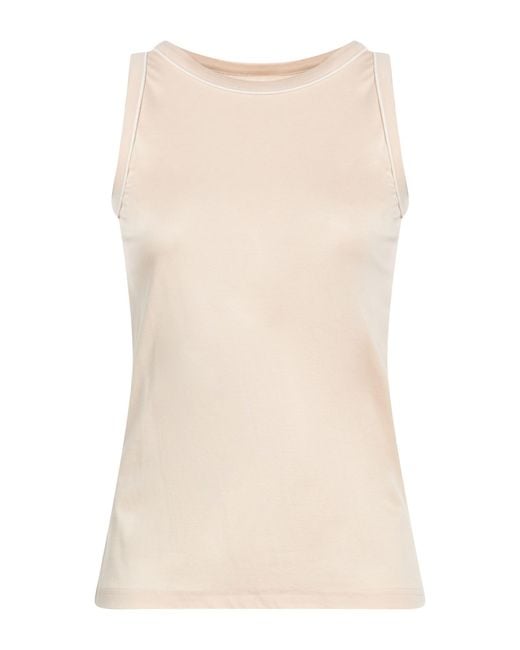 Eleventy Natural Tank Top Lyocell, Cotton