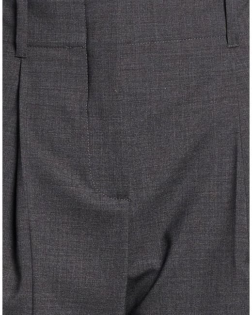 P.A.R.O.S.H. Gray Charcoal Pants Wool, Elastane
