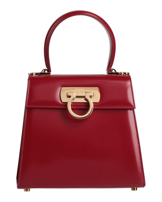 Ferragamo Red Handbag Calfskin