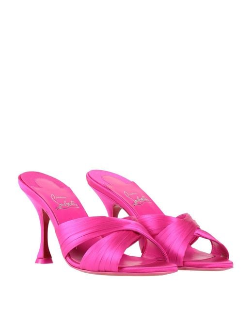 Sandales Christian Louboutin en coloris Pink