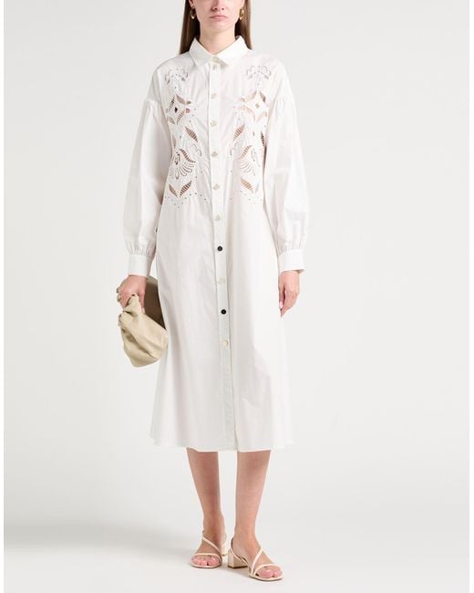 Liu Jo White Midi Dresses