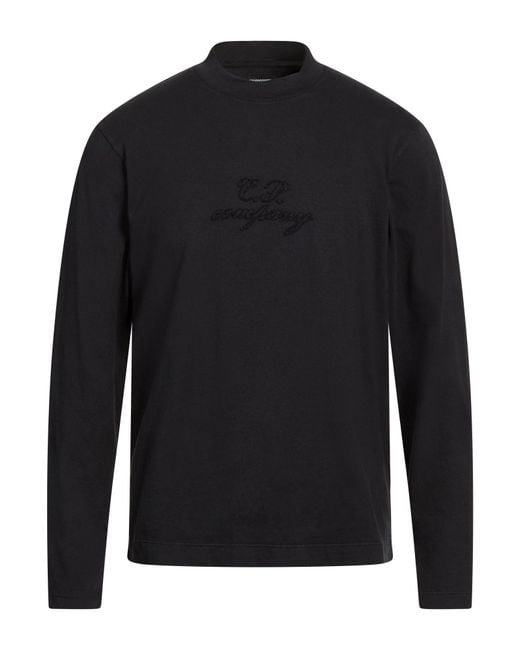C P Company Black Midnight T-Shirt Cotton for men