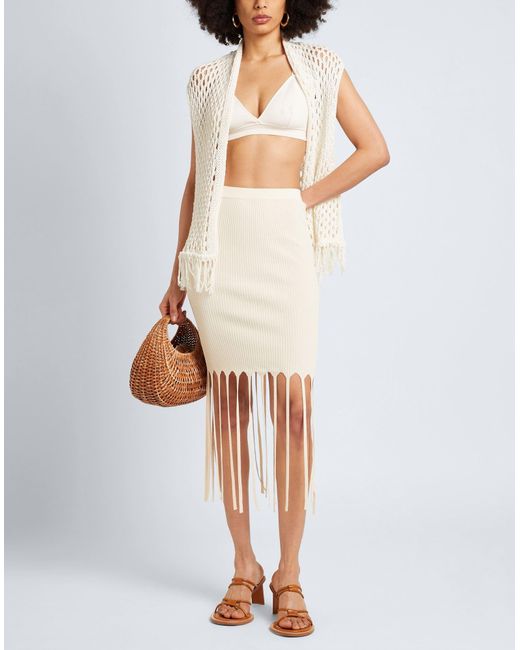 Pinko White Mini Skirt