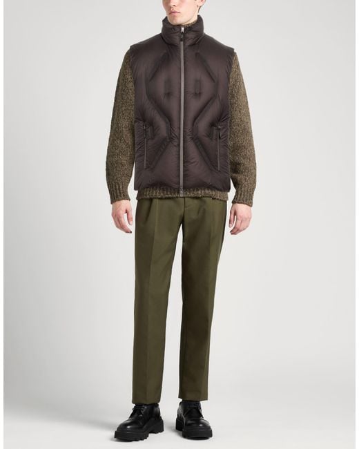 Herno Brown Gilet for men