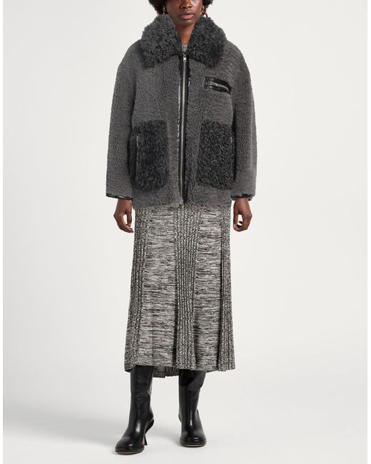 Stand Studio Black Shearling & Teddy