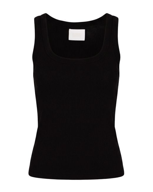 Citizens of Humanity Black Tank Top Cotton, Lyocell, Elastane
