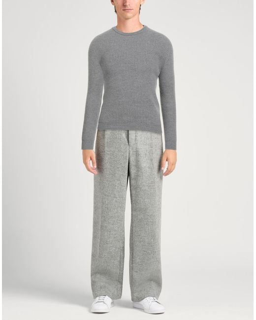 Alpha Studio Gray Sweater Merino Wool for men