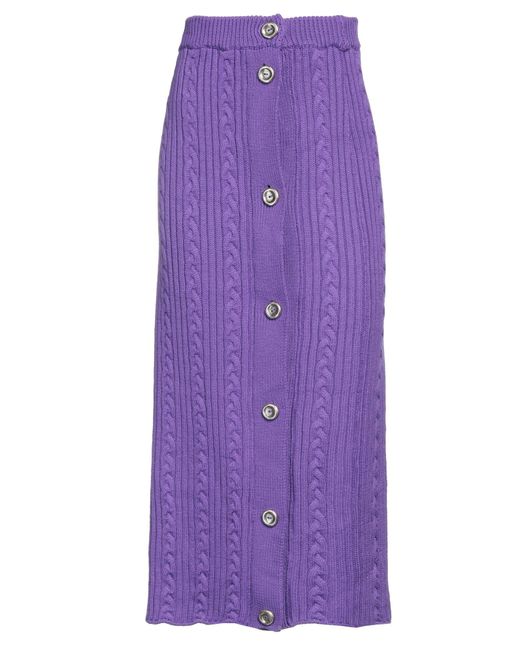 FEDERICO CINA Purple Midi Skirt