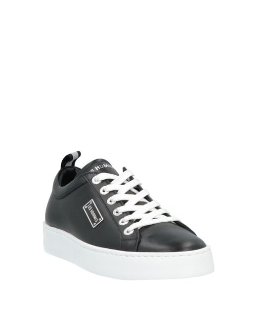 Les Hommes Black Trainers for men