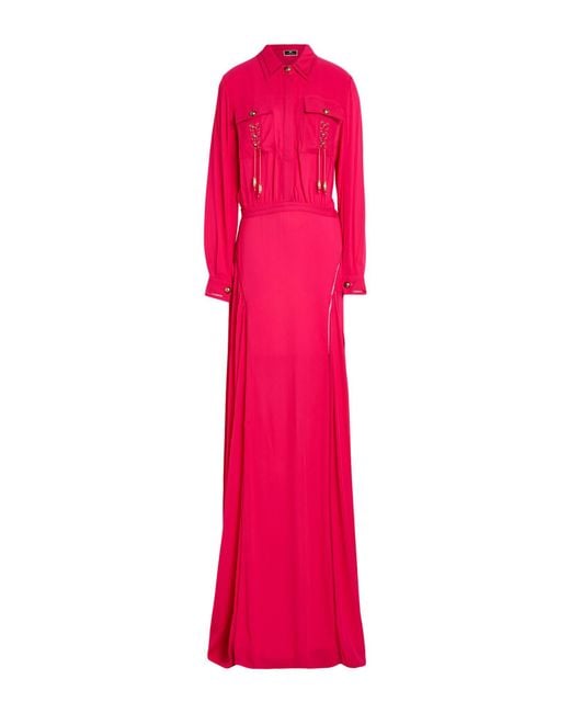 Elisabetta Franchi Pink Maxi Dress Viscose