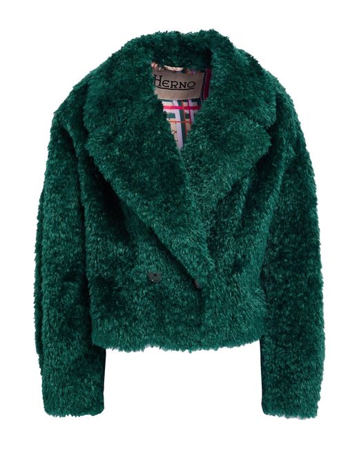 Herno Green Shearling & Teddy
