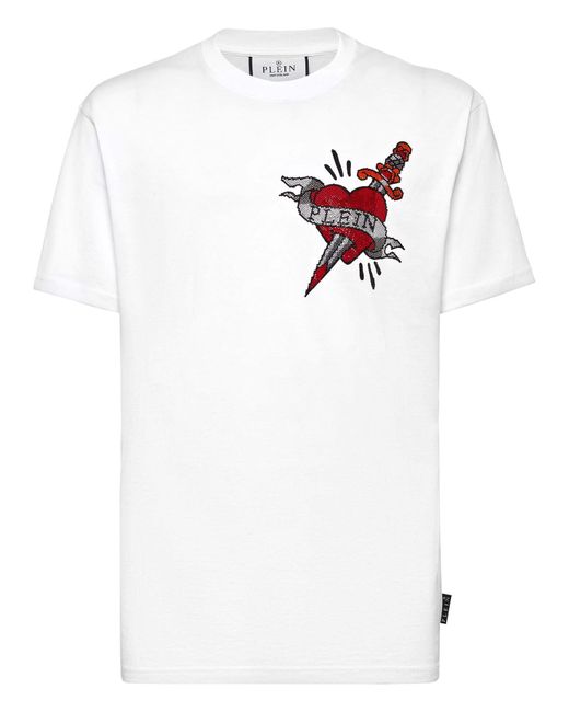T-shirt di Philipp Plein in White da Uomo