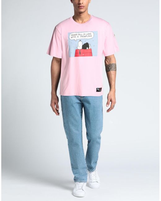 Moncler Pink T-shirt for men
