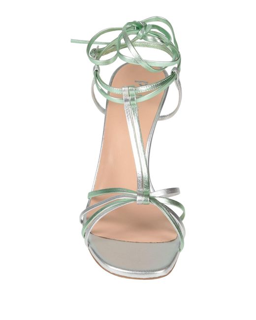 Pollini Metallic Sandals