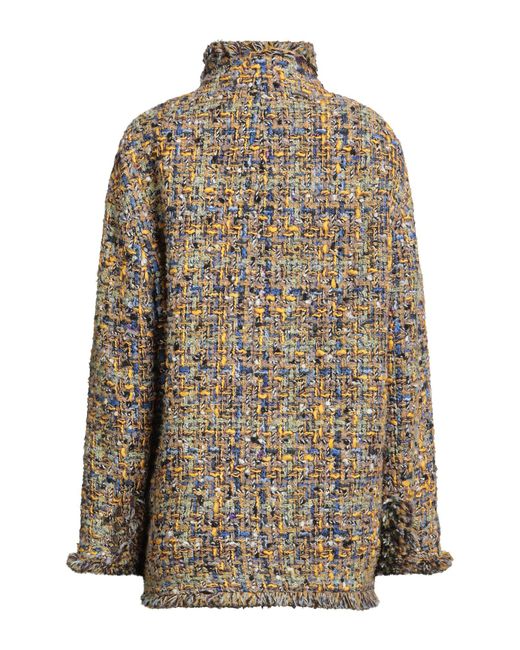 Etro Brown Coat Wool, Synthetic Fibers, Mohair Wool, Polyamide, Viscose