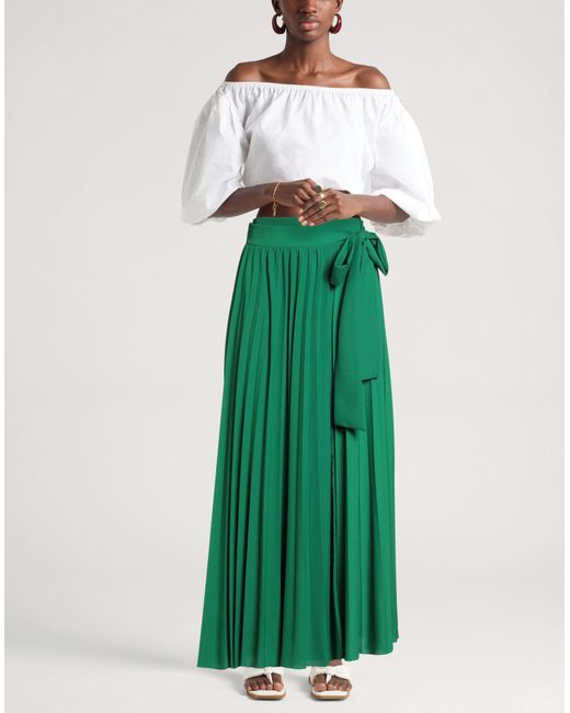 P.A.R.O.S.H. Green P.A.R.O..H. Maxi Skirt Polyester