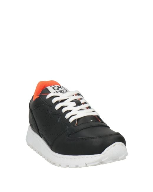 2 Star Black Sneakers Leather