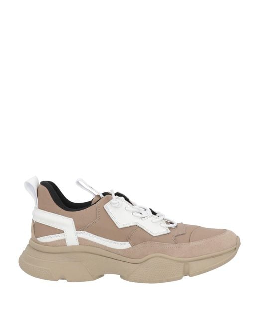 Bruno Bordese White Sand Sneakers Leather for men
