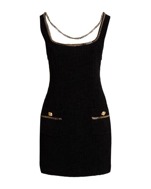 Elisabetta Franchi Black Mini Dress