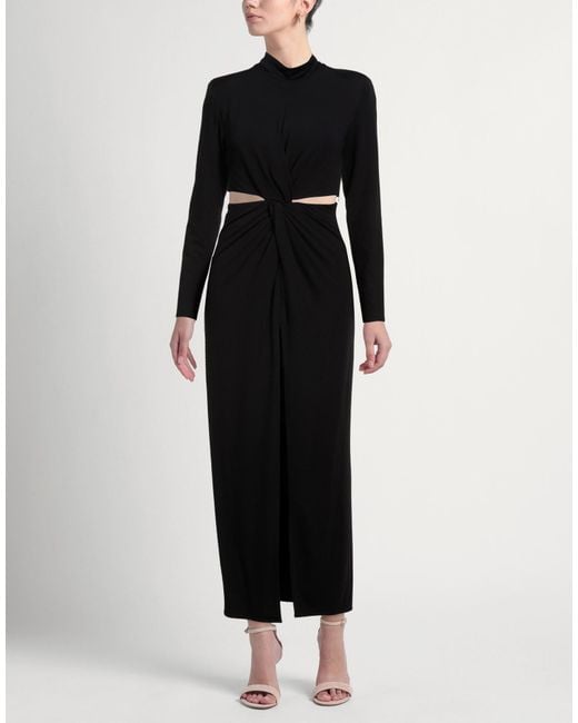 ACTUALEE Black Maxi Dress
