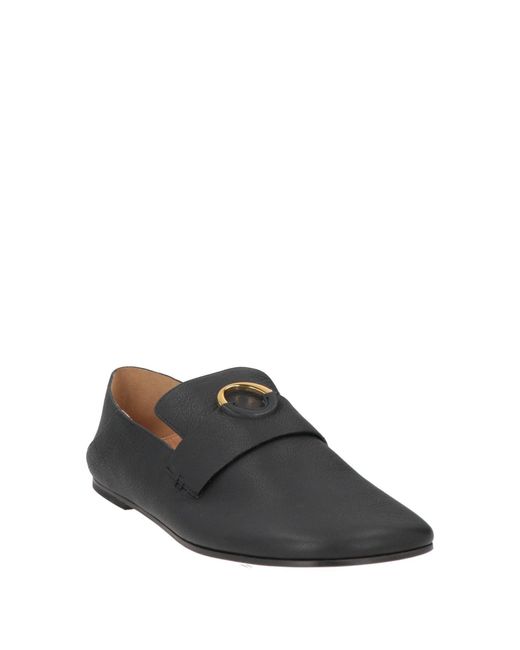 Odissi Black Loafers Leather