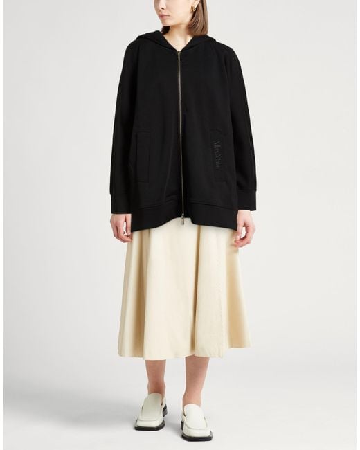 Max Mara Black Sweatshirt Cotton, Polyester