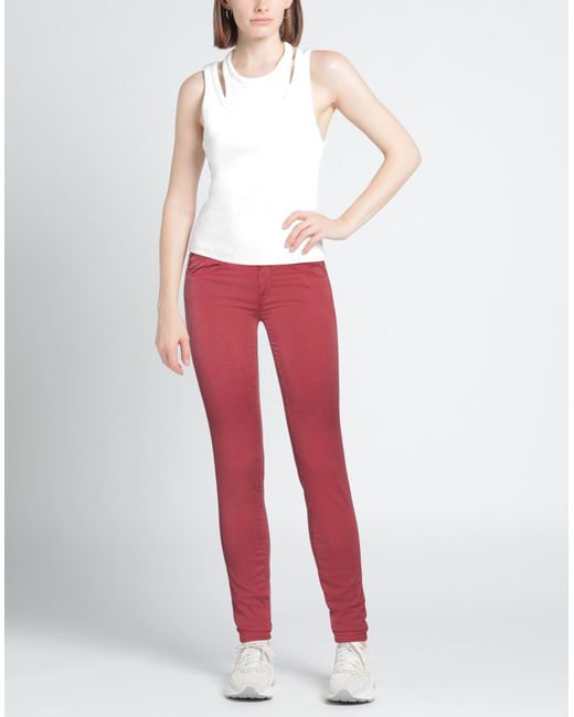 Haikure Red Garnet Pants Tencel, Cotton, Elastane