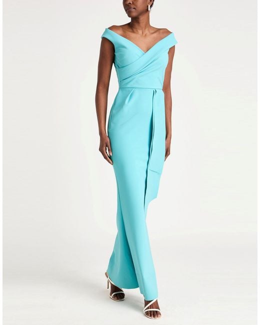 La Petite Robe Di Chiara Boni Blue Maxi Dress Polyamide, Elastane