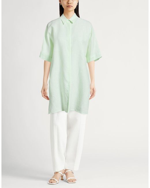 Peserico Green Shirt Linen