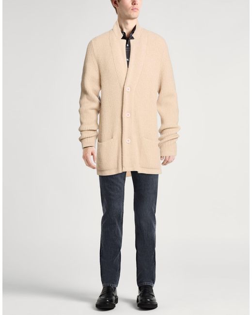Alpha Studio Natural Cardigan Wool, Viscose, Polyamide, Cashmere for men